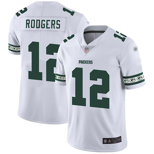 Packers #12 Aaron Rodgers White Men's Stitched Football Limited Team Logo Fashion Jersey Packers #12 Aaron Rodgers White Men's Stitched Football Limited Team Logo Fashion Jersey