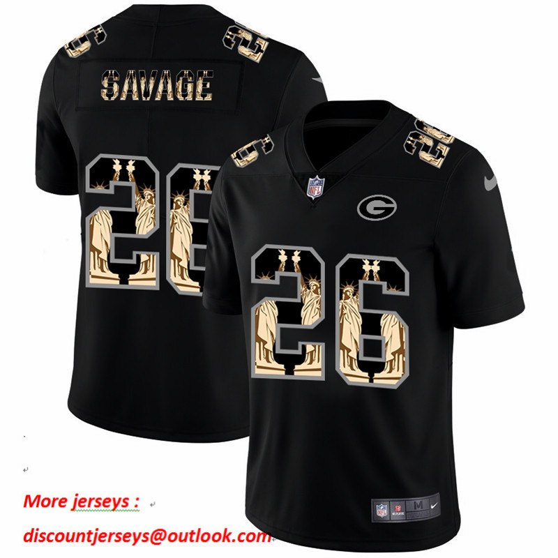 Nike Packers 26 Darnell Savage Jr. Black Statue Of Liberty Limited Jersey Nike Packers 26 Darnell Savage Jr. Black Statue Of Liberty Limited Jersey