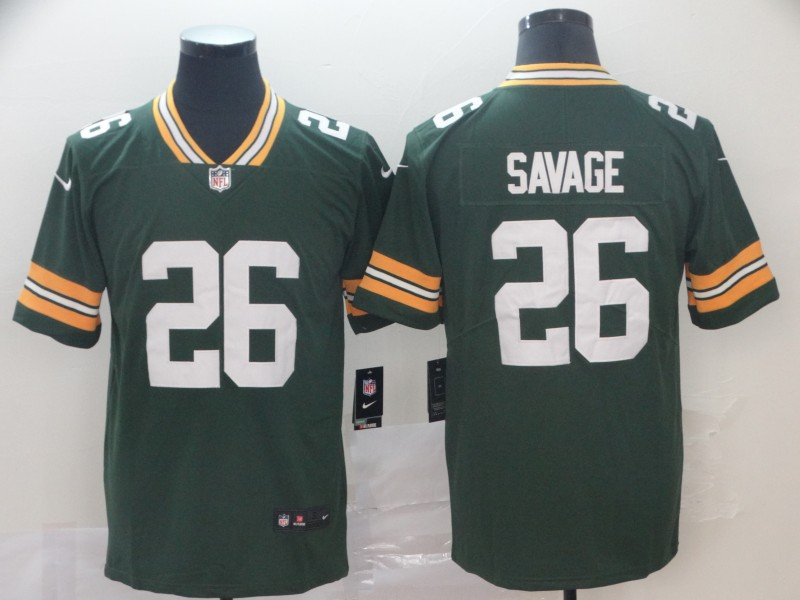 Packers 26 Darnell Savage Jr. Green Vapor Untouchable Limited Jersey
