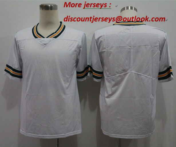 Nike Packers Blank White Vapor Untouchable Limited Jersey