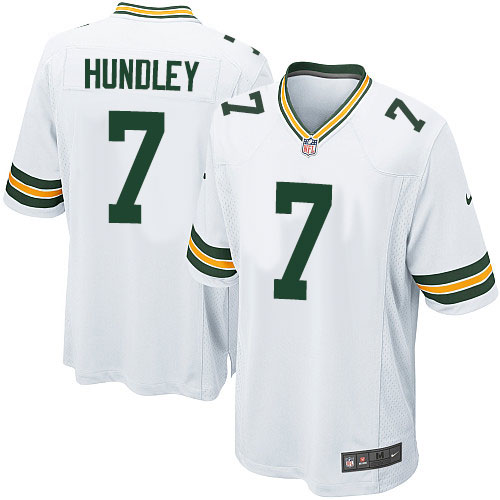 Nike Packers #7 Brett Hundley Men's Game White NFL Jersey