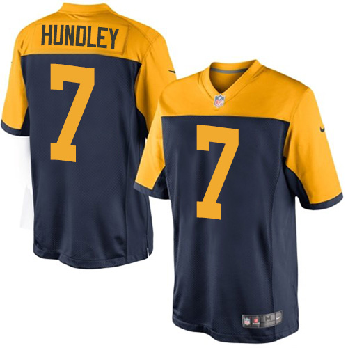 Nike Packers #7 Brett Hundley Men's Limited Navy Blue Alternate NFL Jersey