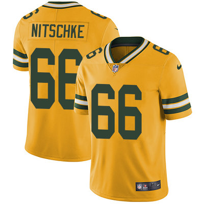 Nike Packers #66 Ray Nitschke Yellow Men's Stitched NFL Limited Rush Jersey Nike Packers #66 Ray Nitschke Yellow Men's Stitched NFL Limited Rush Jersey