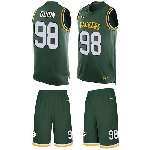 Nike Packers #98 Letroy Guion Green Team Color Men's Stitched NFL Limited Tank Top Suit Jersey Nike Packers #98 Letroy Guion Green Team Color Men's Stitched NFL Limited Tank Top Suit Jersey