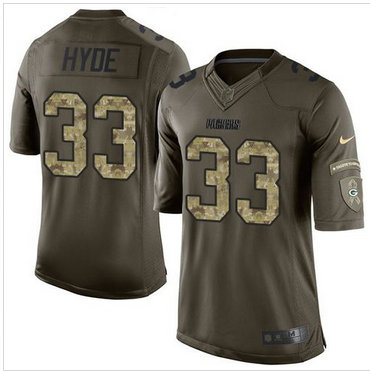 Nike Green Bay Packers #33 Micah Hyde Green Men's Stitched NFL Limited Salute To Service Jersey