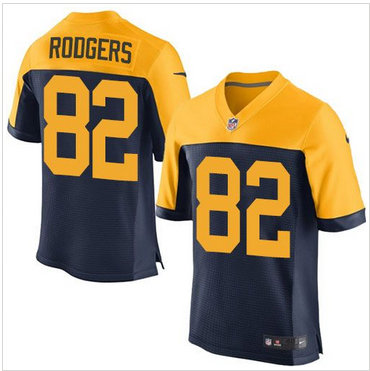 Nike Green Bay Packers #82 Richard Rodgers Navy Blue Alternate Men's Stitched NFL New Elite Jersey