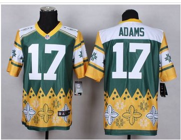 New Green Bay Packers #17 Davante Adams Green NFL Elite Noble Fashion Jersey