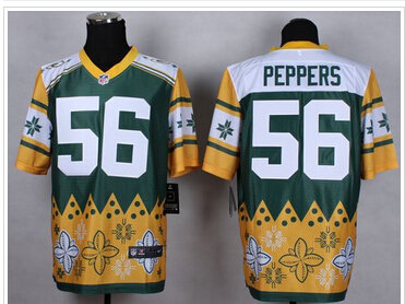 NEW Green Bay Packers #56 Julius Peppers Green NFL Elite Noble Fashion Jersey