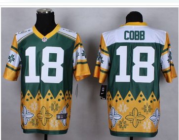 NEW Green Bay Packers #18 Randall Cobb Green NFL Elite Noble Fashion Jersey