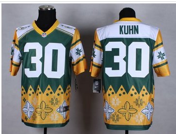 NEW Green Bay Packers #30 John Kuhn Green NFL Elite Noble Fashion Jersey
