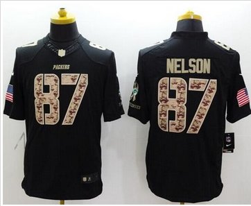 NEW Green Bay Packers #87 Jordy Nelson Black NFL Limited Salute to Service Jersey NEW Green Bay Packers #87 Jordy Nelson Black NFL Limited Salute to Service Jersey