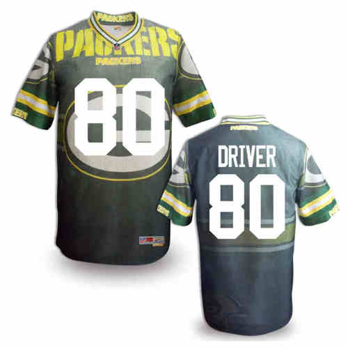 New Green Bay Packers 80 Driver Team Color NFL Elite Fanatical Version Jersey