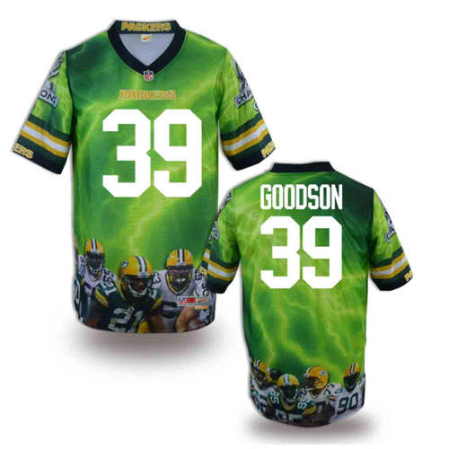 New Green Bay Packers 39 Demetri Goodson Team Color NFL Elite Fanatical Version Jerseys