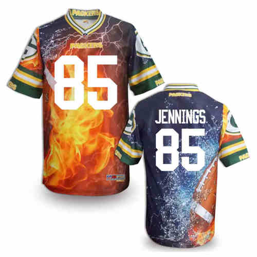 New Green Bay Packers 85# Greg Jennings Team Color NFL Elite Fanatical Version Jerseys