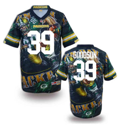 New Green Bay Packers 39 Demetri Goodson Team Color NFL Elite Fanatical Version Jersey
