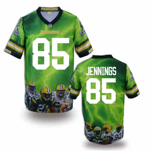 New Green Bay Packers #85 Greg Jennings Team Color Elite Fanatical Version Jerseys
