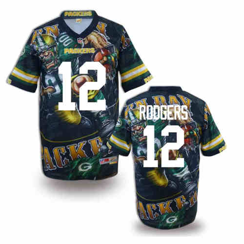 New Green Bay Packers 12 Aaron Rodgers Team Color Elite Fanatical Version Jerseys