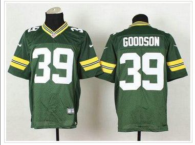 New Green Bay Packers #39 Demetri Goodson Green Team Color NFL Elite Jersey