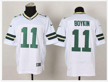 New Green Bay Packers #11 Jarrett Boykin White NFL Elite Jersey