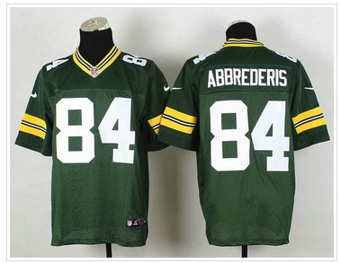 NEW Green Bay Packers #84 Jared Abbrederis Green Team Color NFL Elite Jersey