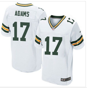 NEW Green Bay Packers #17 Davante Adams white NFL Elite Jersey