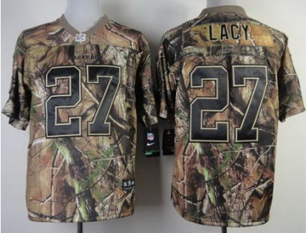 NEW Green Bay Packers 27 Eddie Lacy Camo Realtree NFL Jerseys