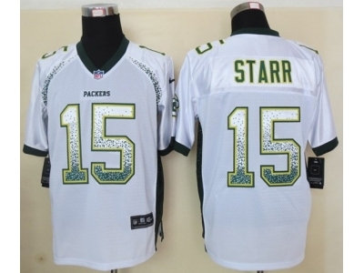 NEW jerseys green bay packers #15 starr white(Elite drift fashion) NEW jerseys green bay packers #15 starr white(Elite drift fashion)