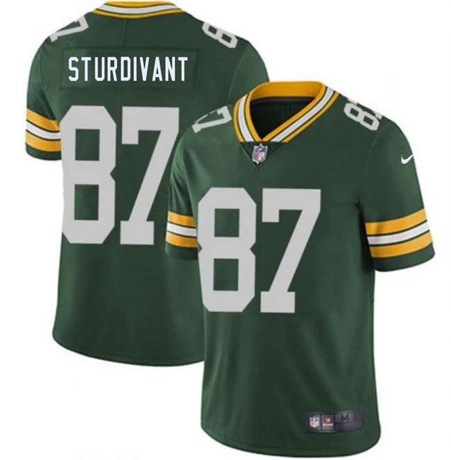 Men's Green Bay Packers #87 J. Michael Sturdivant Green 2026 Draft Vapor Untouchable Limited Stitched Football Jersey