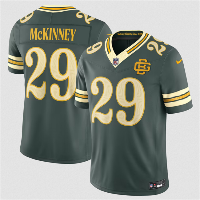 Men's Green Bay Packers #29 Xavier McKinney Dark Green 2026 F.U.S.E. Rivalries Collection Limited Stitched Football Jersey