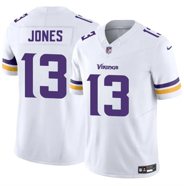 Men's Minnesota Vikings #13 Daniel Jones White 2024 F.U.S.E. Vapor Untouchable Limited Stitched Jersey Men's Minnesota Vikings #13 Daniel Jones White 2024 F.U.S.E. Vapor Untouchable Limited Stitched Jersey