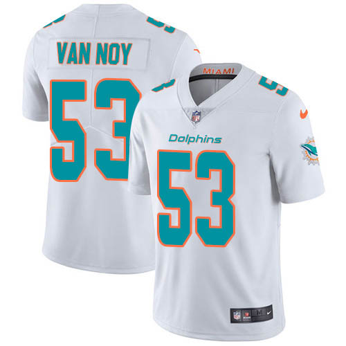 Nike Dolphins #53 Kyle Van Noy White Men's Stitched NFL Vapor Untouchable Limited Jersey Nike Dolphins #53 Kyle Van Noy White Men's Stitched NFL Vapor Untouchable Limited Jersey
