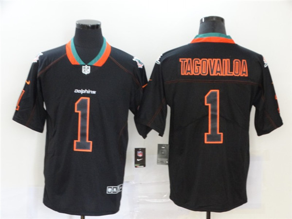 Nike Dolphins 1 Tua Tagovailoa Black Shadow Legend Limited Jersey Nike Dolphins 1 Tua Tagovailoa Black Shadow Legend Limited Jersey