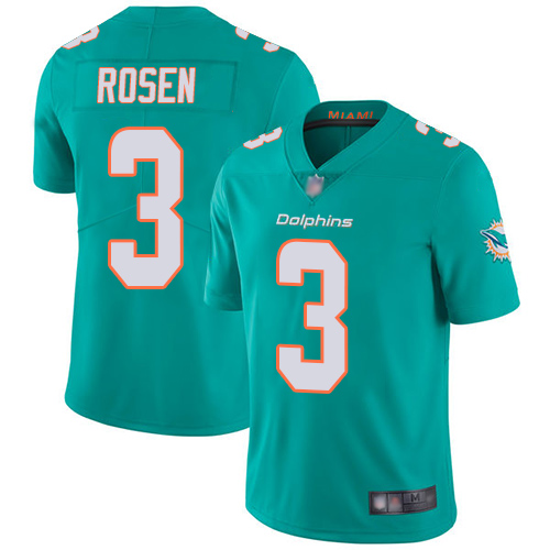 Dolphins #3 Josh Rosen Aqua Green Team Color Men's Stitched Football Vapor Untouchable Limited Jersey Dolphins #3 Josh Rosen Aqua Green Team Color Men's Stitched Football Vapor Untouchable Limited Jersey