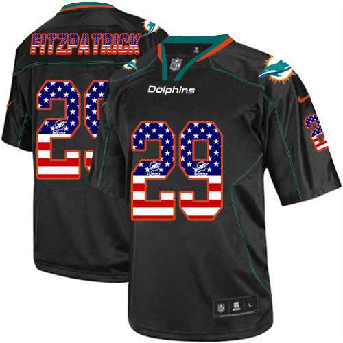 Nike Dolphins 29 Minkah Fitzpatrick Black USA Flag Fashion Limited Jersey Nike Dolphins 29 Minkah Fitzpatrick Black USA Flag Fashion Limited Jersey