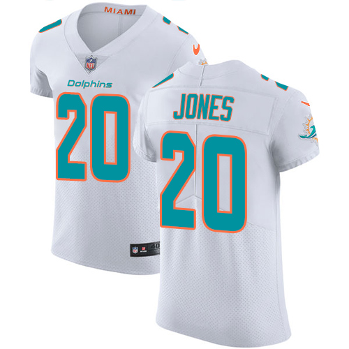 Nike Dolphins #20 Reshad Jones White Men's Stitched NFL Vapor Untouchable Elite Jersey Nike Dolphins #20 Reshad Jones White Men's Stitched NFL Vapor Untouchable Elite Jersey