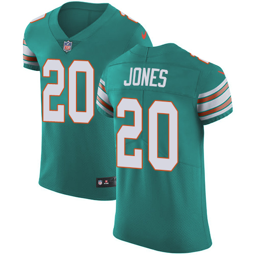 Nike Dolphins #20 Reshad Jones Aqua Green Alternate Men's Stitched NFL Vapor Untouchable Elite Jersey Nike Dolphins #20 Reshad Jones Aqua Green Alternate Men's Stitched NFL Vapor Untouchable Elite Jersey
