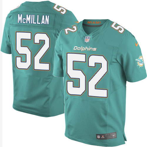 Nike Dolphins #52 Raekwon McMillan Aqua Green Team Color Men's Stitched NFL New Elite Jersey Nike Dolphins #52 Raekwon McMillan Aqua Green Team Color Men's Stitched NFL New Elite Jersey