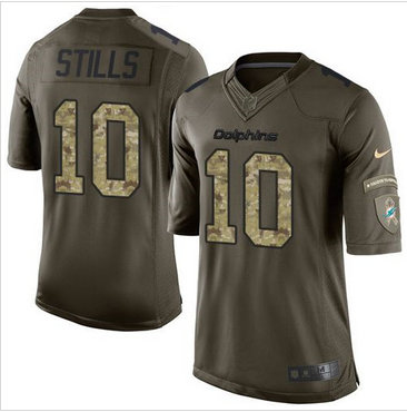 Nike Miami Dolphins #10 Kenny Stills Green Men's Stitched NFL Limited Salute to Service Jersey Nike Miami Dolphins #10 Kenny Stills Green Men's Stitched NFL Limited Salute to Service Jersey
