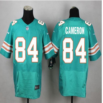 New Miami Dolphins #84 Jordan Cameron Aqua Green Alternate Men's Stitched NFL Elite Jersey