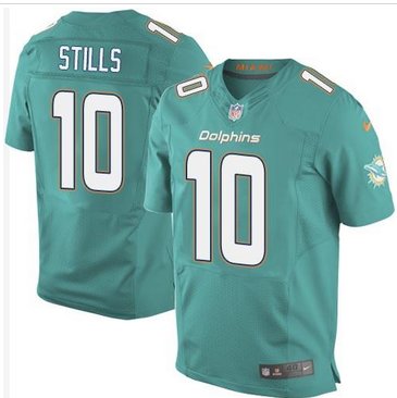 New Miami Dolphins #10 Kenny Stills Aqua Green Team Color Men's Stitched NFL Elite Jersey