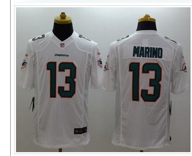 NEW Miami Dolphins #13 Dan Marino White NFL Limited Jersey