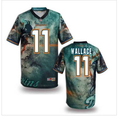 Miami Dolphins #11 WALLACE Men's Stitched NFL Elite Fanatical Version Jersey (3) Miami Dolphins #11 WALLACE Men's Stitched NFL Elite Fanatical Version Jersey (3)