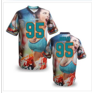 Miami Dolphins #95 JORDAN Men's Stitched NFL Elite Fanatical Version Jersey (7)