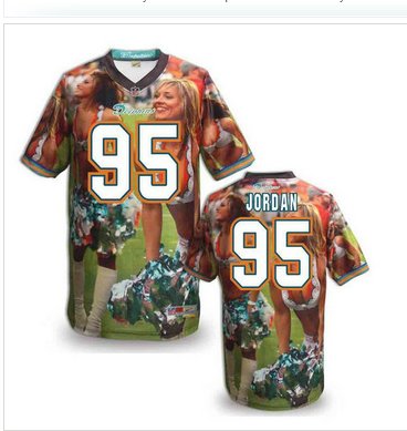Miami Dolphins #95 JORDAN Men's Stitched NFL Elite Fanatical Version Jersey (4)