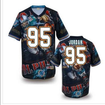 Miami Dolphins #95 JORDAN Men's Stitched NFL Elite Fanatical Version Jersey (1) Miami Dolphins #95 JORDAN Men's Stitched NFL Elite Fanatical Version Jersey (1)