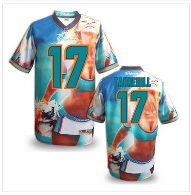 Miami Dolphins #17 TANNEHILL Men's Stitched NFL Elite Fanatical Version Jersey (2)
