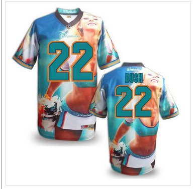 Miami Dolphins #22 BUSH Men's Stitched NFL Elite Fanatical Version Jersey (7) Miami Dolphins #22 BUSH Men's Stitched NFL Elite Fanatical Version Jersey (7)