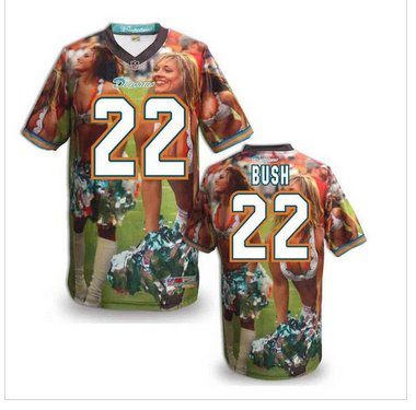 Miami Dolphins #22 BUSH Men's Stitched NFL Elite Fanatical Version Jersey (5) Miami Dolphins #22 BUSH Men's Stitched NFL Elite Fanatical Version Jersey (5)