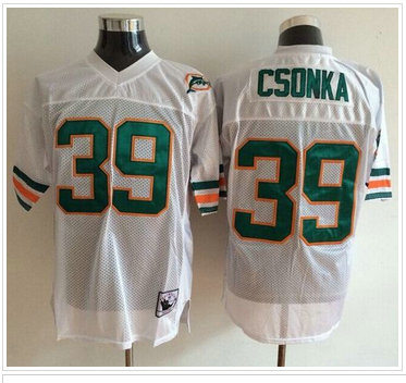 Mitchell And Ness Miami Dolphins #39 Larry Csonka White Throwback Stitched NFL Jerseys Mitchell And Ness Miami Dolphins #39 Larry Csonka White Throwback Stitched NFL Jerseys