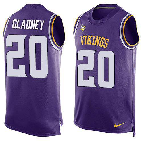 Nike Vikings #20 Jeff Gladney Purple Team Color Men's Stitched NFL Limited Tank Top Jersey Nike Vikings #20 Jeff Gladney Purple Team Color Men's Stitched NFL Limited Tank Top Jersey